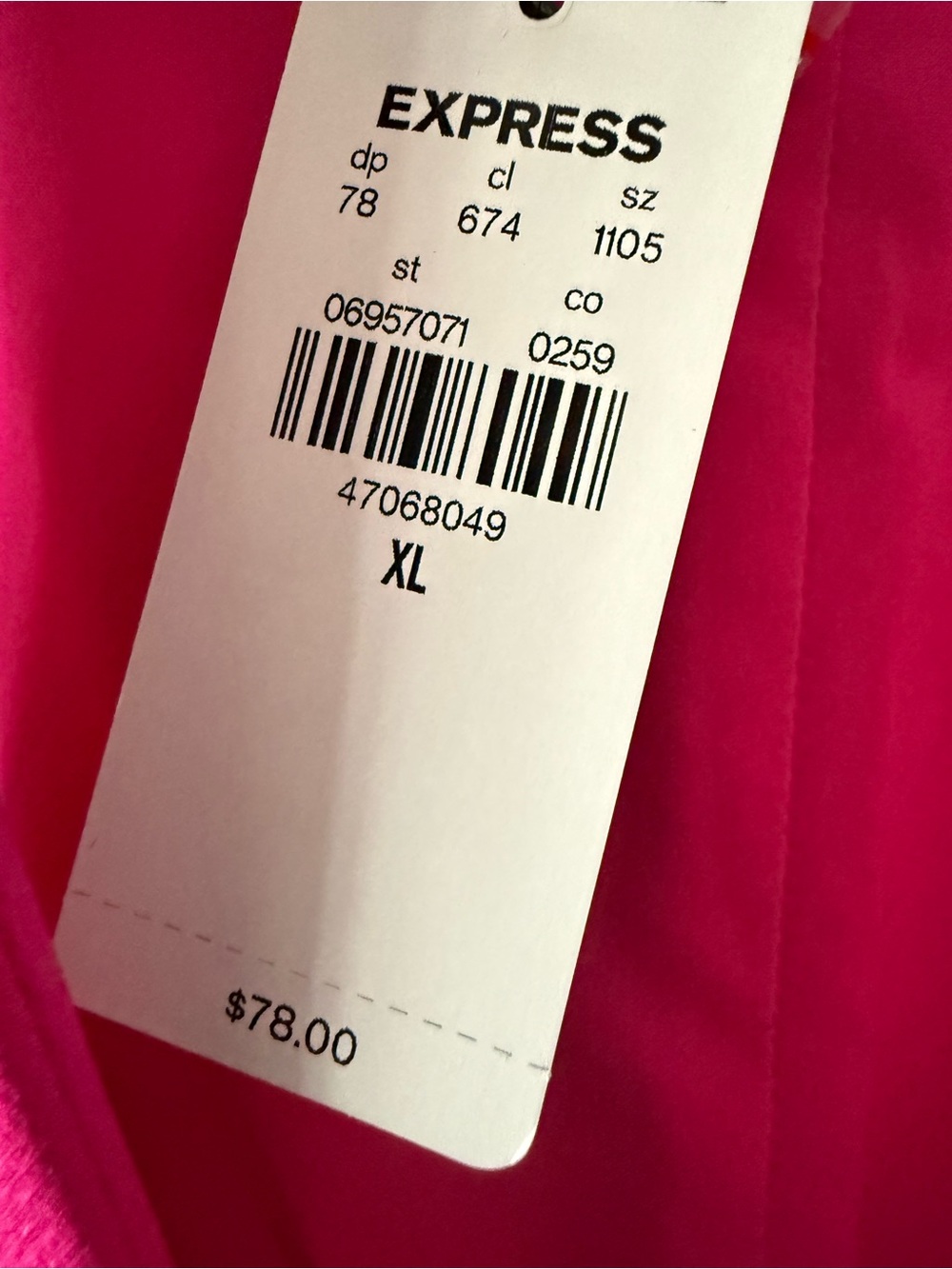 Express Neon Pink Women's Vest - Picture 3 of 10